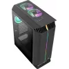 Aerocool GLADIATOR DUO ATX Gaming Case 3x ARGB 12cm Fans, Midi Tower, PC, Black, ATX, micro ATX, Mini-ITX, ABS, SPCC, Gaming