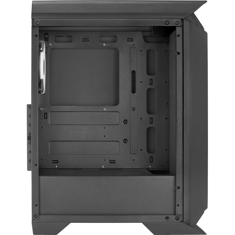 Aerocool GLADIATOR DUO ATX Gaming Case 3x ARGB 12cm Fans, Midi Tower, PC, Black, ATX, micro ATX, Mini-ITX, ABS, SPCC, Gaming