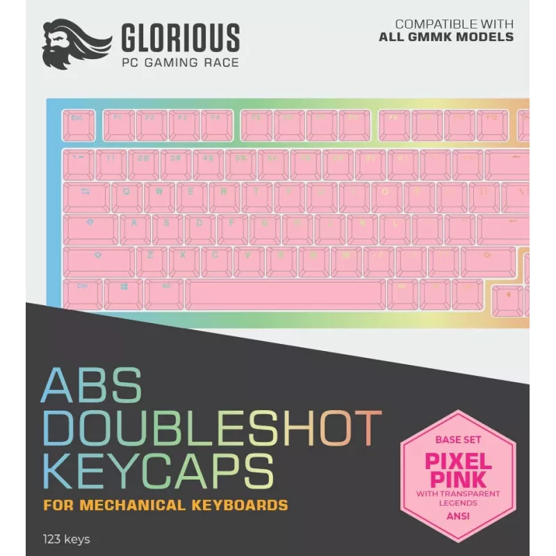 Keyboard cap Glorious PC Gaming Race Doubleshot Keycaps V2