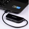 Axagon HUE-X4B interface hub USB 2.0 480 Mbit/s Black
