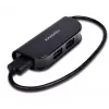 Axagon HUE-X4B interface hub USB 2.0 480 Mbit/s Black