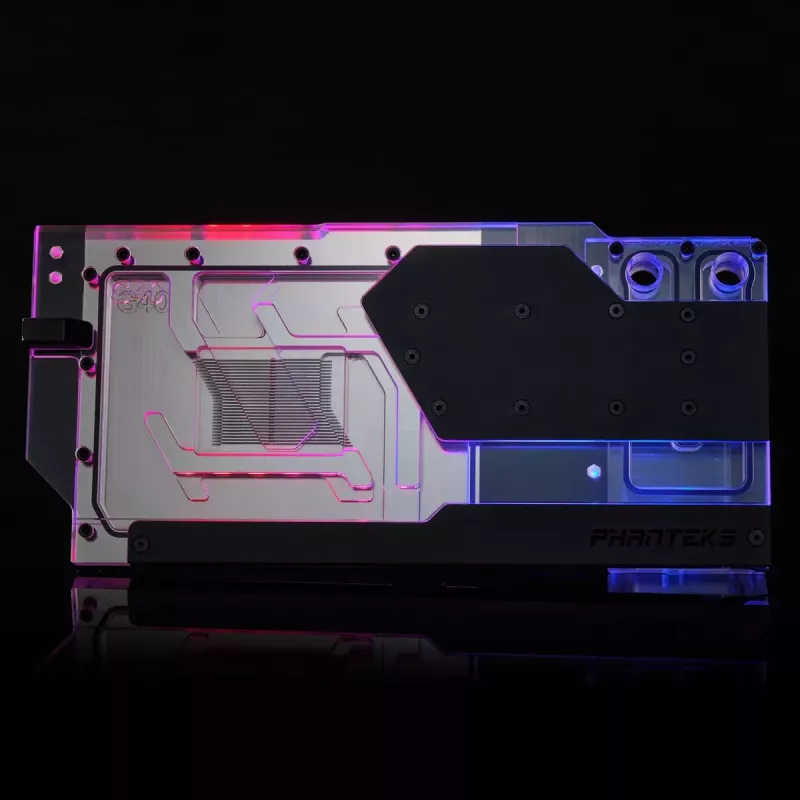 Water block + Backplate Phanteks Glacier G40 Acrylic Copper Black Transparent