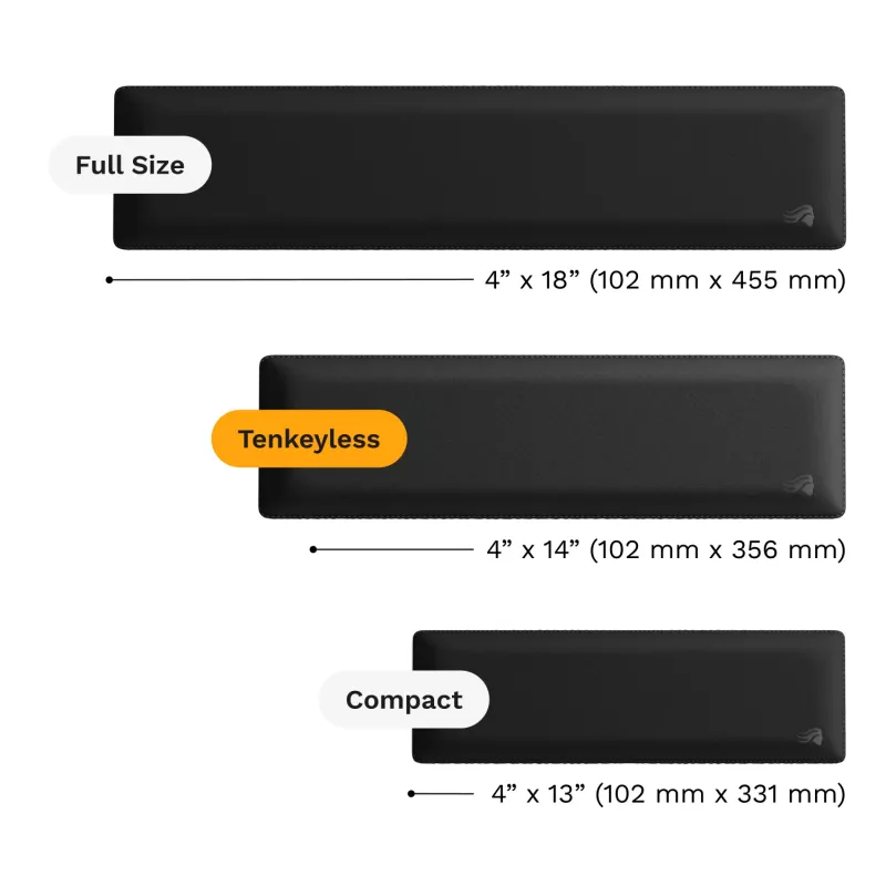 Glorious Gaming Glorious Ergonomic Wrist Rest - TKL - Cloth - Black