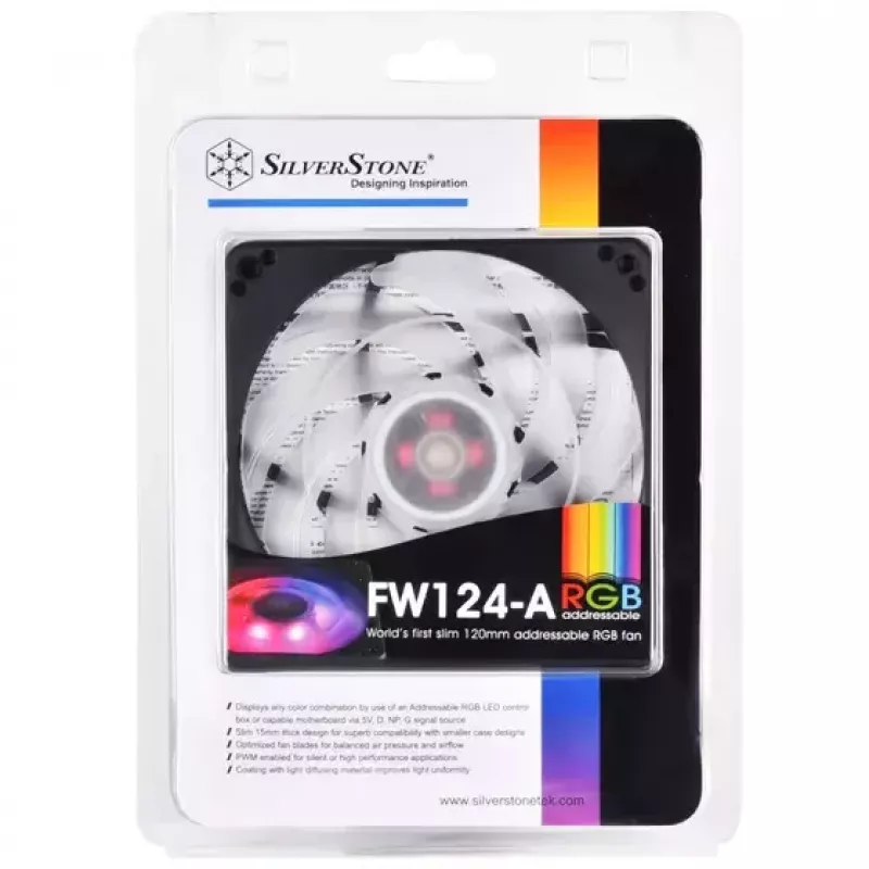 Air cooler Silverstone FW124 Computer case Black White