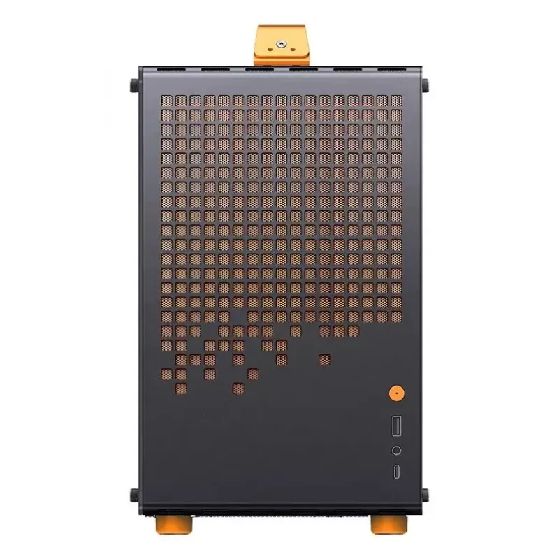 Computer Case JONSPLUS MATX Handle Case Z20 - Black-Orange
