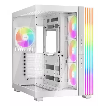 PC case be quiet! LIGHT BASE 600 LX White Midi Tower — ATX, side window, ARGB front, USB-C, supports 360 mm radiator