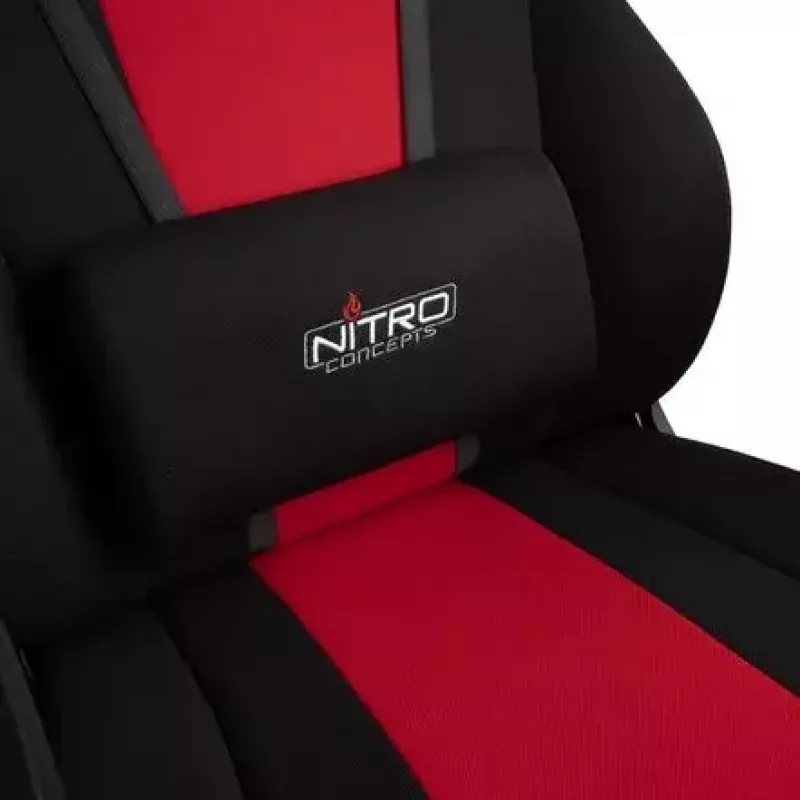Upholstered seat Nitro Concepts E250 Black Red Height adjustable