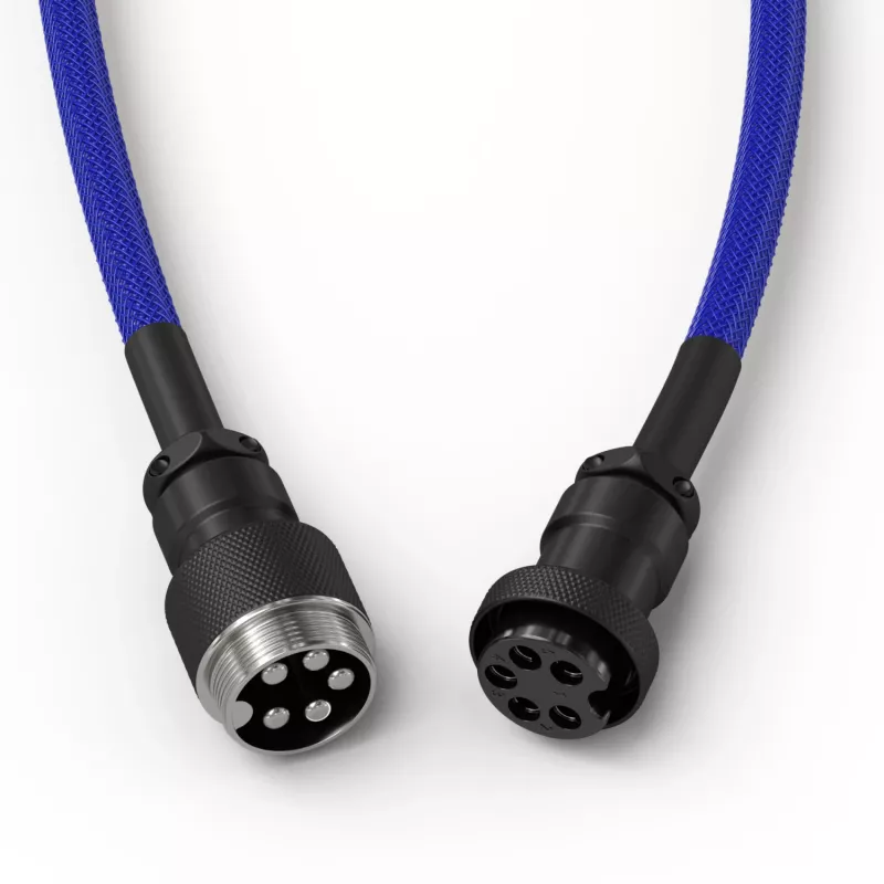 Coiled USB cable GLORIOUS for mechanical keyboards, GMMK Cobalt Blue GLO-KB-ACC-CBL-COIL-CBLU