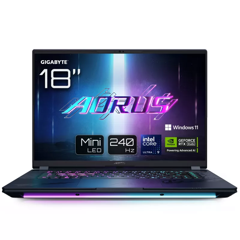 Laptop GIGABYTE AORUS MASTER 18 45.7 inch Intel Core Ultra 9 64GB 4TB NVIDIA RTX 5090 Windows 11 Pro
