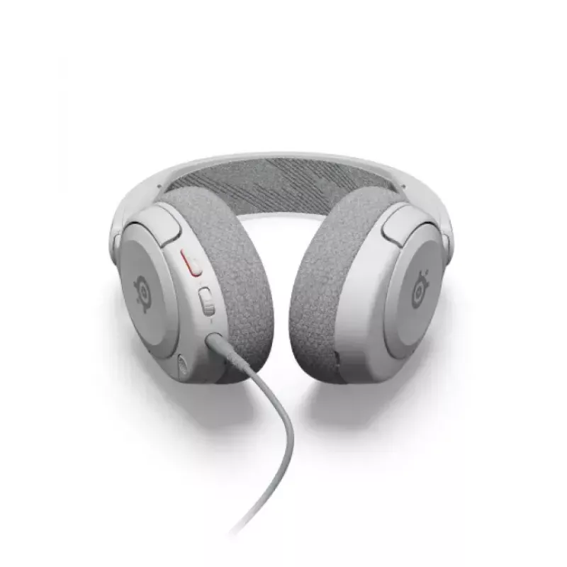 Headset STEELSERIES Arctis Nova 1 wired 3.5 mm, binaural, white, 1.2 m cable, detachable, boom mic