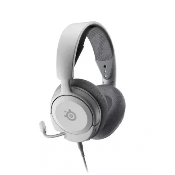 Headset STEELSERIES Arctis Nova 1 wired 3.5 mm, binaural, white, 1.2 m cable, detachable, boom mic