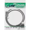 InLine DisplayPort 1.4 cable, 8K4K, right angled, black/gold, 1m