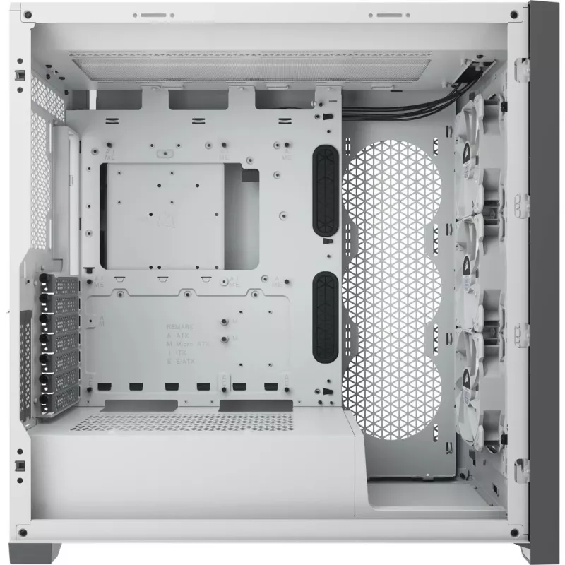 CORSAIR Icue 5000x RGB - Tempered Glass Mid-tower ATX Pc Smart Case - White