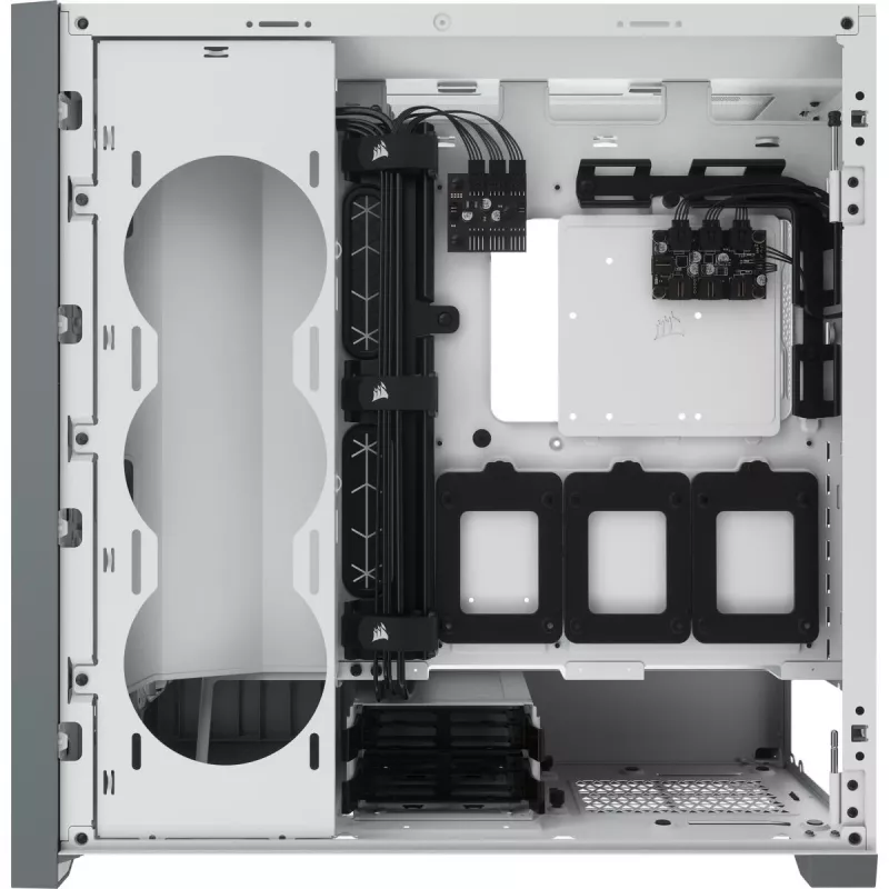CORSAIR Icue 5000x RGB - Tempered Glass Mid-tower ATX Pc Smart Case - White