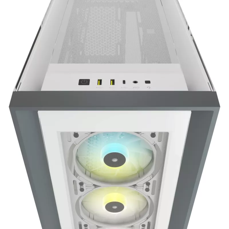 CORSAIR Icue 5000x RGB - Tempered Glass Mid-tower ATX Pc Smart Case - White