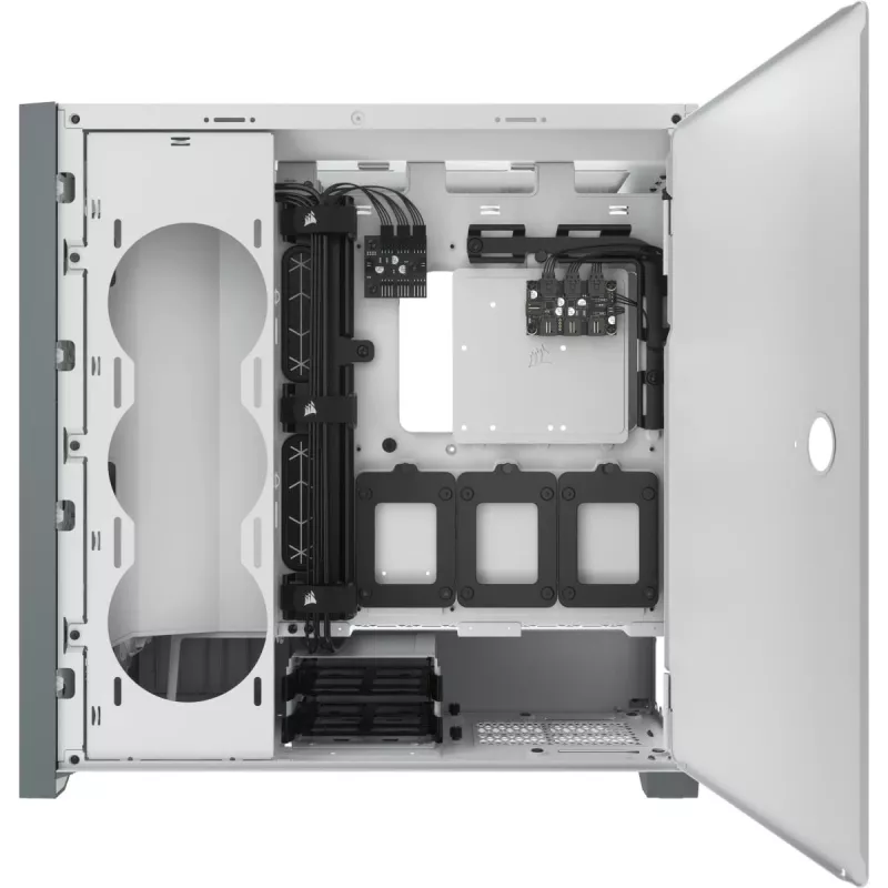 CORSAIR Icue 5000x RGB - Tempered Glass Mid-tower ATX Pc Smart Case - White