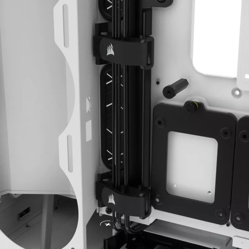 CORSAIR Icue 5000x RGB - Tempered Glass Mid-tower ATX Pc Smart Case - White
