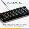 Mechanical Gaming Keyboard GLORIOUS GMMK 3 65% Wired USB, QWERTY US, RGB, Black