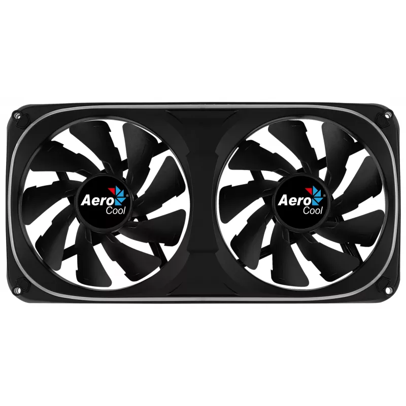 Aerocool ASTRO24 Dual Fan PC 12cm ARGB LED Antivibration Support Black