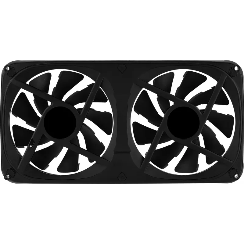 Aerocool ASTRO24 Dual Fan PC 12cm ARGB LED Antivibration Support Black