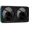 Aerocool ASTRO24 Dual Fan PC 12cm ARGB LED Antivibration Support Black