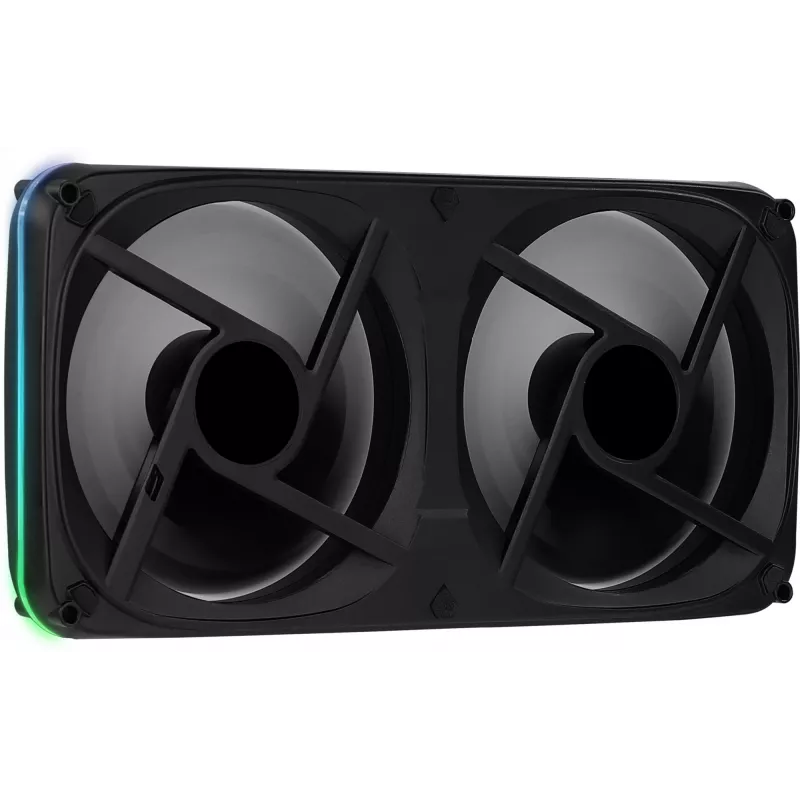 Aerocool ASTRO24 Dual Fan PC 12cm ARGB LED Antivibration Support Black