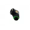 CPU/GPU liquid cooling fitting BitsPower BP-MBE90RML brass 90° rotary adapter 1/4 inch thread black
