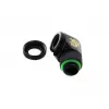 CPU/GPU liquid cooling fitting BitsPower BP-MBE90RML brass 90° rotary adapter 1/4 inch thread black