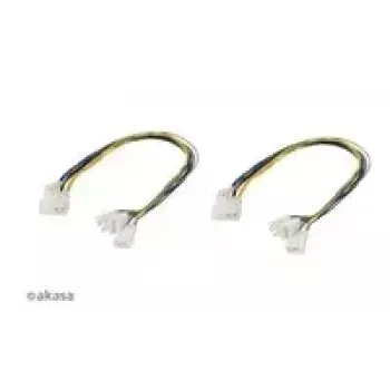 Cable Akasa PWM Splitter 4-pin 2-way AK-CB002-KT02 for fan power and PWM signal