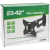 Wall bracket InLine for TFT/LED/Plasma 58–107 cm (23–42 inch) tilt/swivel, VESA 100x100–200x200, max 30 kg, black