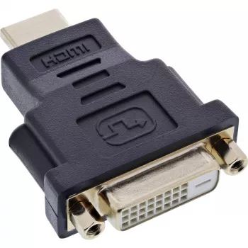 InLine HDMI to DVI Adapter male / 24+1 female gold plated, 4K2K