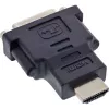 InLine HDMI to DVI Adapter male / 24+1 female gold plated, 4K2K