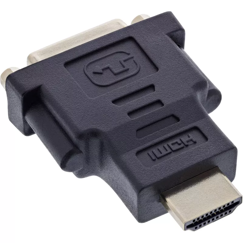 InLine HDMI to DVI Adapter male / 24+1 female gold plated, 4K2K