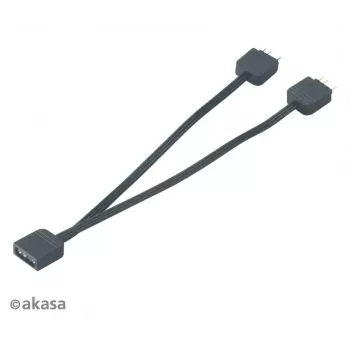 Addressable RGB LED splitter cable Akasa AK-CBLD08-12BK