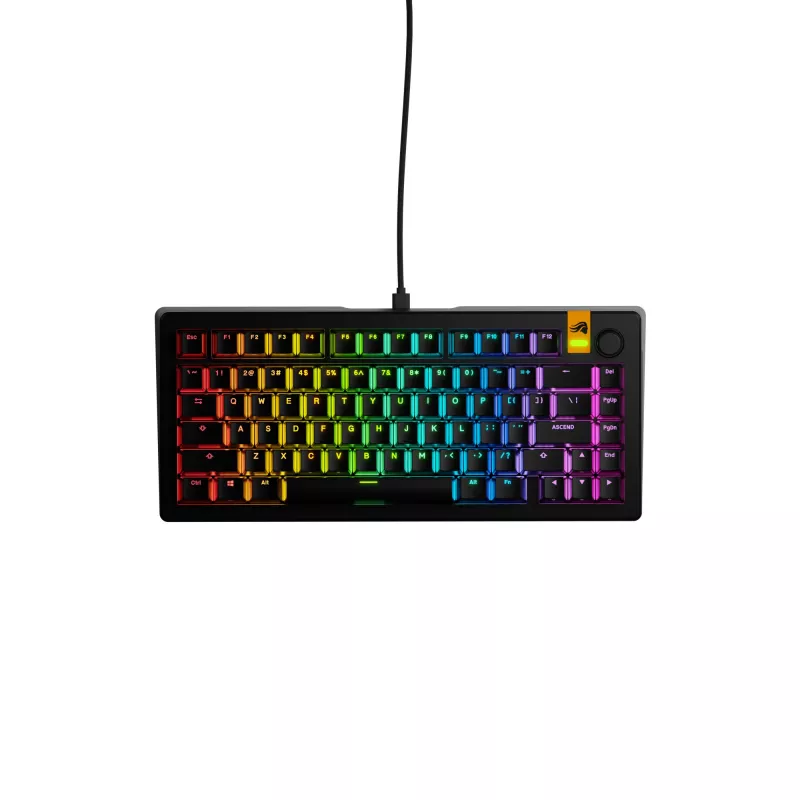 Glorious PC Gaming Race GMMK 3 HE Prebuilt Keyboard 75% Mechanical RGB Black