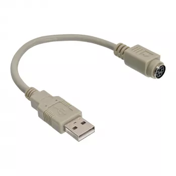 USB Adapter Cable USB Type A male / PS/2 female InLine 33102