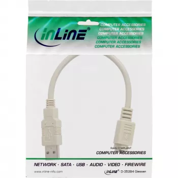 USB Adapter Cable USB Type A male / PS/2 female InLine 33102