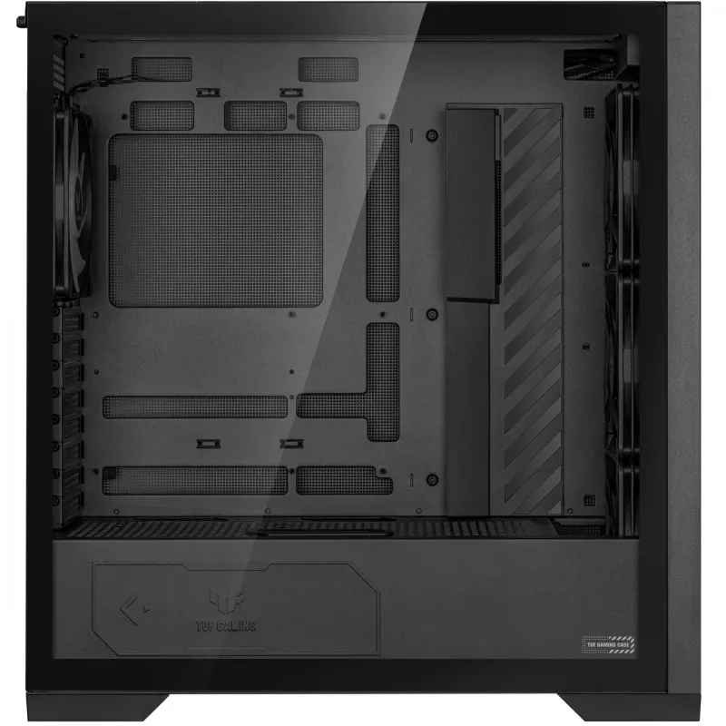PC Case ASUS TUF Gaming GT302 ARGB Midi Tower Black — Tempered Glass, 3x140mm Front + 1x140mm Rear, USB-C