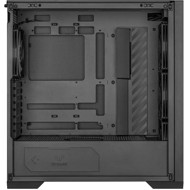 PC Case ASUS TUF Gaming GT302 ARGB Midi Tower Black — Tempered Glass, 3x140mm Front + 1x140mm Rear, USB-C