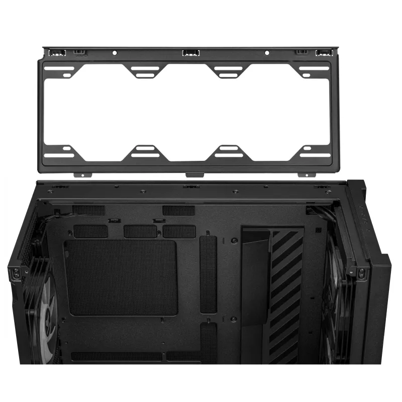 PC Case ASUS TUF Gaming GT302 ARGB Midi Tower Black — Tempered Glass, 3x140mm Front + 1x140mm Rear, USB-C