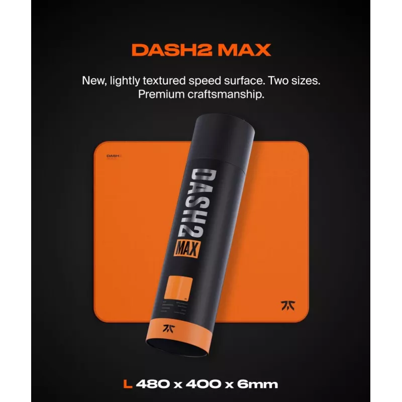FNATIC Mousepad - Dash V2 Max L - Sunset Orange