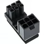 InLine Power adapter internal 180° ATX 6pin male female Black 26636E