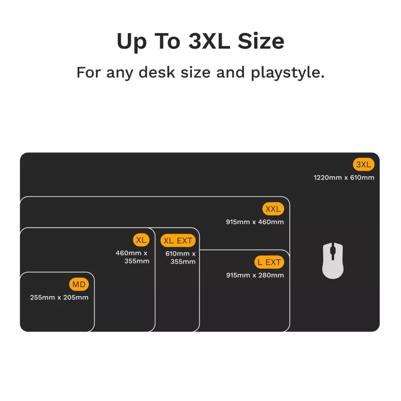 Mouse Pad Glorious Gaming Glorious Mouse Pad 2 3XL - Stitched - Black