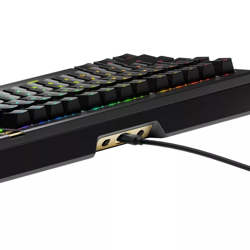 Mechanical Gaming Keyboard GLORIOUS GMMK 3 PRO HE 75% Wired USB, QWERTY, RGB, Black