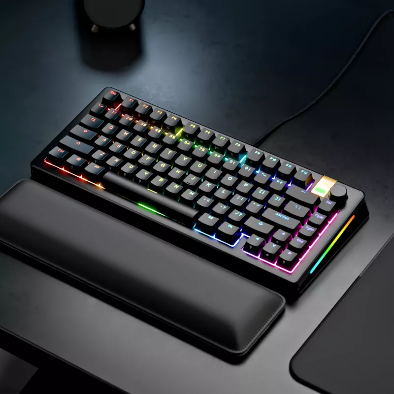 Mechanical Gaming Keyboard GLORIOUS GMMK 3 PRO HE 75% Wired USB, QWERTY, RGB, Black