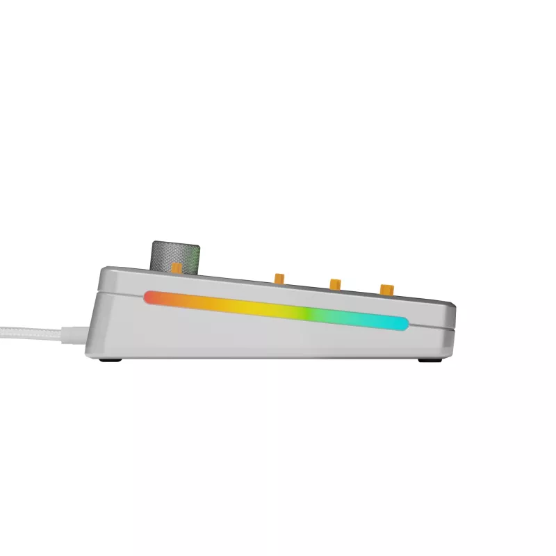 Mechanical keyboard GLORIOUS GMMK 3 PRO 65% Barebones Wired Silver — 65% USB RGB, 2 m cable