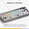 Mechanical keyboard GLORIOUS GMMK 3 PRO 65% Barebones Wired Silver — 65% USB RGB, 2 m cable