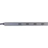 InLine USB 3.2 Gen.2 Hub (10Gb/s), 4 port USB-C, OTG, aluminium housing