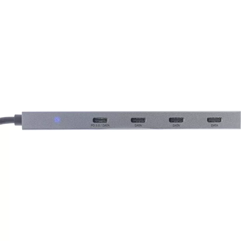 InLine USB 3.2 Gen.2 Hub (10Gb/s), 4 port USB-C, OTG, aluminium housing