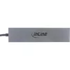 InLine USB 3.2 Gen.2 Hub (10Gb/s), 4 port USB-C, OTG, aluminium housing